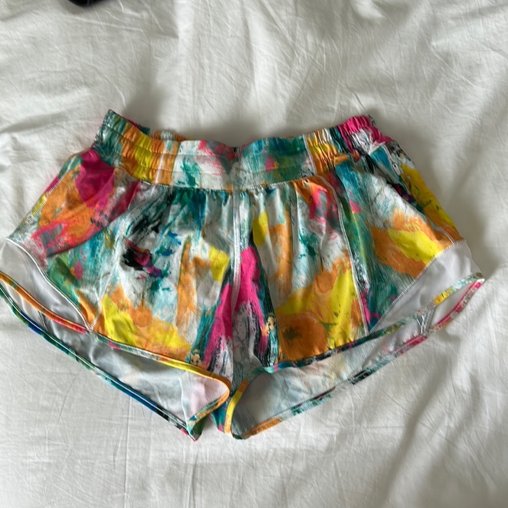 Multi colored lululemon shorts